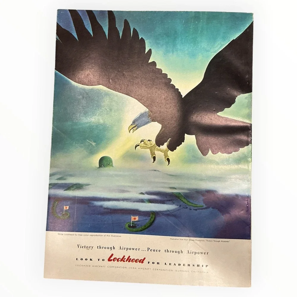 Flying Magazine November 1943 WWII Aviation Fairchild Cornell Lockheed Ads